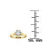 Round Engagement Rings, 3/4 Carat Diamond Solitaire Engagement Ring Crafted In 14 Karat Yellow Gold
 Image-6