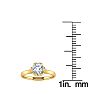 Round Engagement Rings, 3/4 Carat Diamond Solitaire Engagement Ring Crafted In 14 Karat Yellow Gold
 Image-6