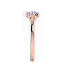 Round Engagement Rings, 3/4 Carat Diamond Solitaire Engagement Ring Crafted In 14 Karat Rose Gold Image-4