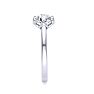 Round Engagement Rings, 1 Carat Diamond Solitaire Engagement Ring Crafted In 14 Karat White Gold Image-4