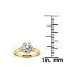 Round Engagement Rings, 1 Carat Diamond Solitaire Engagement Ring Crafted In 14 Karat Yellow Gold Image-6
