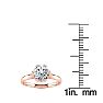 Round Engagement Rings, 1 Carat Diamond Solitaire Engagement Ring Crafted In 14 Karat Rose Gold Image-6