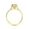 3/4 Carat Oval Shape Solitaire Engagement Ring In 14 Karat Yellow Gold Image-3