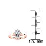3/4 Carat Oval Shape Solitaire Engagement Ring In 14 Karat Rose Gold Image-5