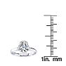 1 Carat Oval Shape Solitaire Engagement Ring In 14 Karat White Gold Image-5