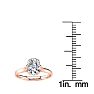 1 Carat Oval Shape Solitaire Engagement Ring In 14 Karat Rose Gold Image-5