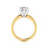 3 Carat Cushion Diamond Engagement Ring In 14K Yellow Gold Image-3
