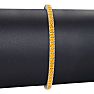 3 1/2 Carat Citrine Tennis Bracelet In 14 Karat White Gold, 6 Inches Image-5