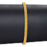 4 3/4 Carat Citrine Tennis Bracelet In 14 Karat White Gold, 8 1/2 Inches Image-5