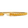 3 1/2 Carat Citrine Tennis Bracelet In 14 Karat Yellow Gold, 6 Inches Image-3