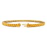 4 1/2 Carat Citrine Tennis Bracelet In 14 Karat Yellow Gold, 8 Inches Image-2