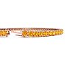 3 1/2 Carat Citrine Tennis Bracelet In 14 Karat Rose Gold, 6 Inches Image-3
