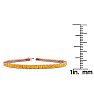3 1/2 Carat Citrine Tennis Bracelet In 14 Karat Rose Gold, 6 Inches Image-4