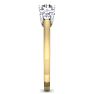 1 1/2 Carat Three Diamond Ring In 14 Karat Yellow Gold Image-4