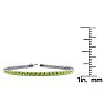 3 1/2 Carat Peridot Tennis Bracelet In 14 Karat White Gold, 6 Inches Image-4