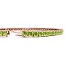 3 1/2 Carat Peridot Tennis Bracelet In 14 Karat Rose Gold, 6 Inches Image-3