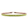 5 Carat Peridot Tennis Bracelet In 14 Karat Rose Gold, 9 Inches Image-1