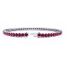 Ruby Bracelet; Ruby Tennis Bracelet; 4 1/2 Carat Ruby Tennis Bracelet In 14 Karat White Gold Image-2