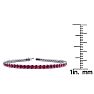 Ruby Bracelet; Ruby Tennis Bracelet; 4 3/4 Carat Ruby Tennis Bracelet In 14 Karat White Gold Image-4