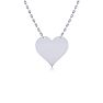 Sterling Silver Heart Necklace, 18 Inches Image-1