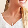 Sterling Silver Rectangular Tag Necklace With Free Custom Engraving, 18 Inches Image-3