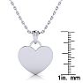 Sterling Silver Heart Tag Necklace With Free Custom Engraving, 18 Inches Image-2