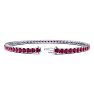 Ruby Bracelet; Ruby Tennis Bracelet; 5 1/4 Carat Ruby Tennis Bracelet In 14 Karat White Gold Image-2