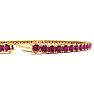 Ruby Bracelet; Ruby Tennis Bracelet; 6 1/3 Carat Ruby Tennis Bracelet In 14 Karat Yellow Gold Image-3