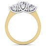 2 Carat Three Diamond Ring In 14 Karat Yellow Gold Image-3