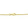 D Initial Sideways Necklace In Gold Overlay, 18 Inches Image-3