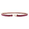 Ruby Bracelet; Ruby Tennis Bracelet; 4 3/4 Carat Ruby Tennis Bracelet In 14 Karat Rose Gold Image-2