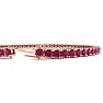 Ruby Bracelet; Ruby Tennis Bracelet; 5 1/2 Carat Ruby Tennis Bracelet In 14 Karat Rose Gold Image-3