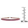 Ruby Bracelet; Ruby Tennis Bracelet; 5 1/2 Carat Ruby Tennis Bracelet In 14 Karat Rose Gold Image-4