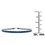 4 1/2 Carat Blue Diamond Tennis Bracelet In 14 Karat White Gold, 8 Inches Image-4