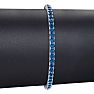 4 1/2 Carat Blue Diamond Tennis Bracelet In 14 Karat White Gold, 8 Inches Image-5