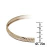 10K Yellow Gold Flexible Bangle Bracelet With Fancy Diamond Cut Design, 8 Inches Image-2
