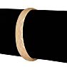 10K Yellow Gold Flexible Bangle Bracelet With Argyle Diamond Cut Design, 7 Inches Image-3