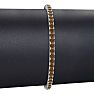 4 1/2 Carat Chocolate Bar Brown Champagne Diamond Tennis Bracelet In 14 Karat White Gold, 8 Inches Image-5