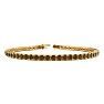 4 Carat Chocolate Bar Brown Champagne Diamond Tennis Bracelet In 14 Karat Yellow Gold, 7 Inches Image-1