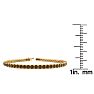 4 Carat Chocolate Bar Brown Champagne Diamond Tennis Bracelet In 14 Karat Yellow Gold, 7 Inches Image-4