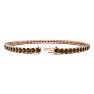 4 3/4 Carat Chocolate Bar Brown Champagne Diamond Tennis Bracelet In 14 Karat Rose Gold, 8 1/2 Inches Image-2