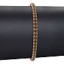4 3/4 Carat Chocolate Bar Brown Champagne Diamond Tennis Bracelet In 14 Karat Rose Gold, 8 1/2 Inches Image-5