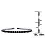 4 1/2 Carat Black Diamond Tennis Bracelet In 14 Karat White Gold, 8 Inches Image-4