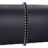 4 1/2 Carat Black Diamond Tennis Bracelet In 14 Karat White Gold, 8 Inches Image-5