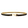 3 1/2 Carat Black Diamond Tennis Bracelet In 14 Karat Yellow Gold, 6 1/2 Inches Image-2