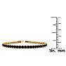 3 1/2 Carat Black Diamond Tennis Bracelet In 14 Karat Yellow Gold, 6 1/2 Inches Image-4