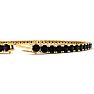 4 Carat Black Diamond Tennis Bracelet In 14 Karat Yellow Gold, 7 Inches Image-3
