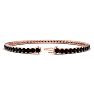 4 Carat Black Diamond Tennis Bracelet In 14 Karat Rose Gold, 7 Inches Image-2