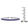 5 1/2 Carat Sapphire Tennis Bracelet In 14 Karat White Gold, 7 1/2 Inches Image-4