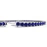 6 3/4 Carat Sapphire Tennis Bracelet In 14 Karat White Gold, 9 Inches Image-3